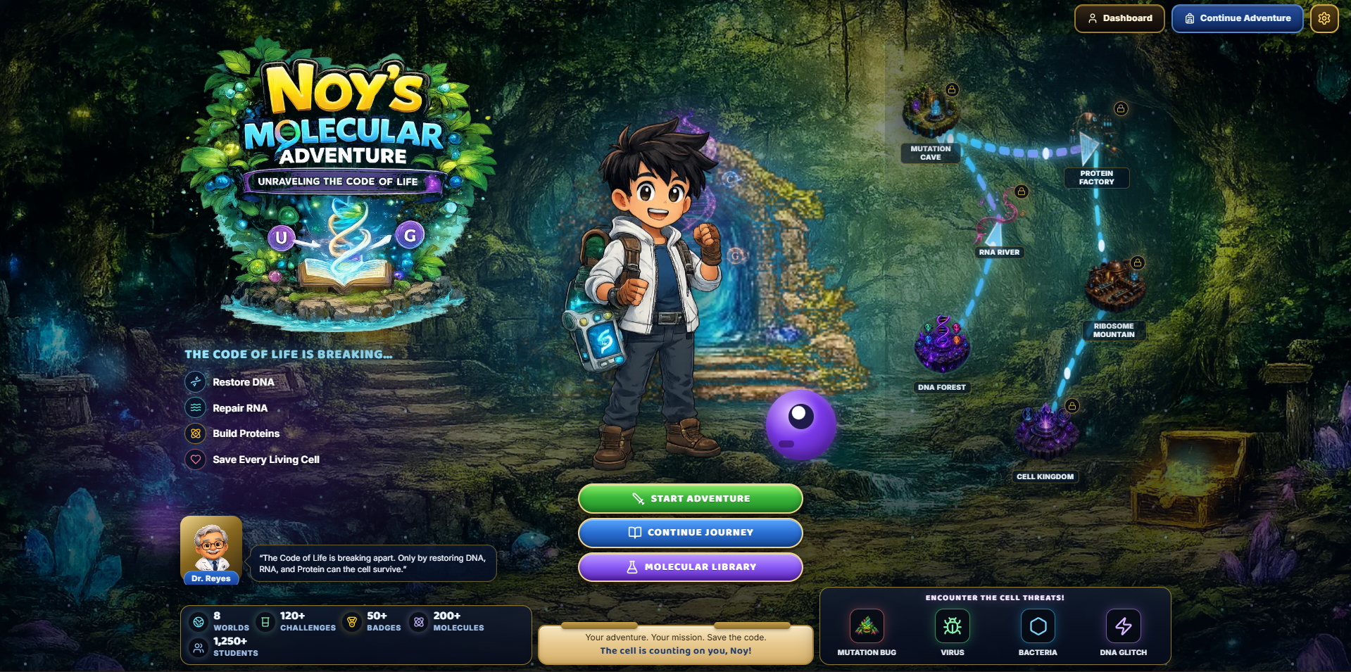 Biology Game Simulation - Under Development